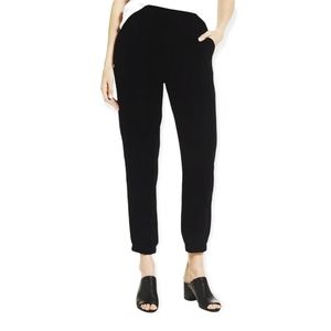 NWT Eileen Fisher Silk Blend Black Velvet Jogger Ankle Pants withPockets Size 2X